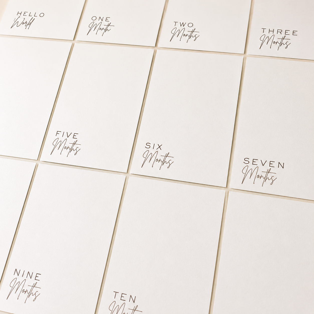 Inkless Milestone Cards Kit
